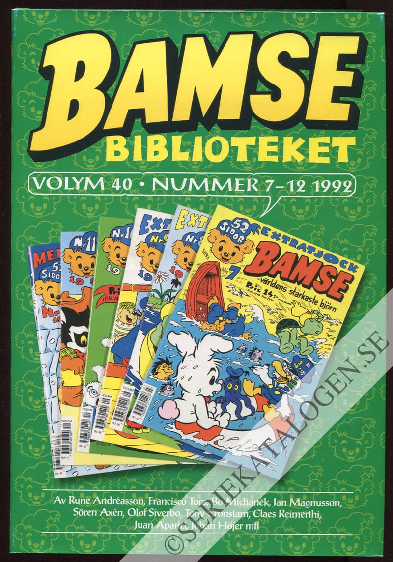 Framsida på Bamsebiblioteket #40 (2011)