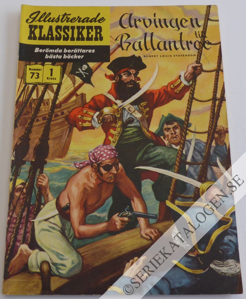 Framsida på Illustrerade Klassiker #73 - Arvingen till Ballantree (1959)