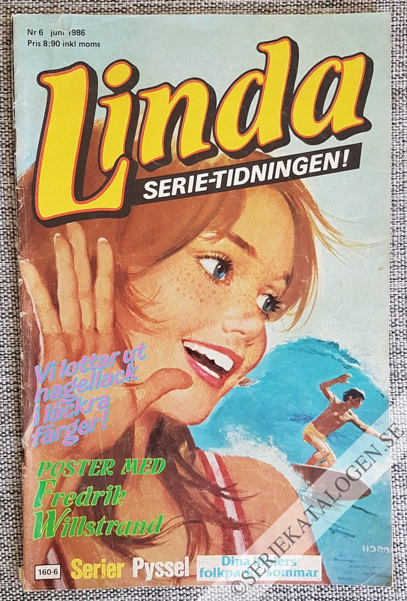 Framsida på Linda #6 (1986)