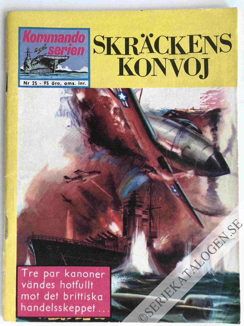 Framsida på Kommandoserien Skräckens konvoj (1963)