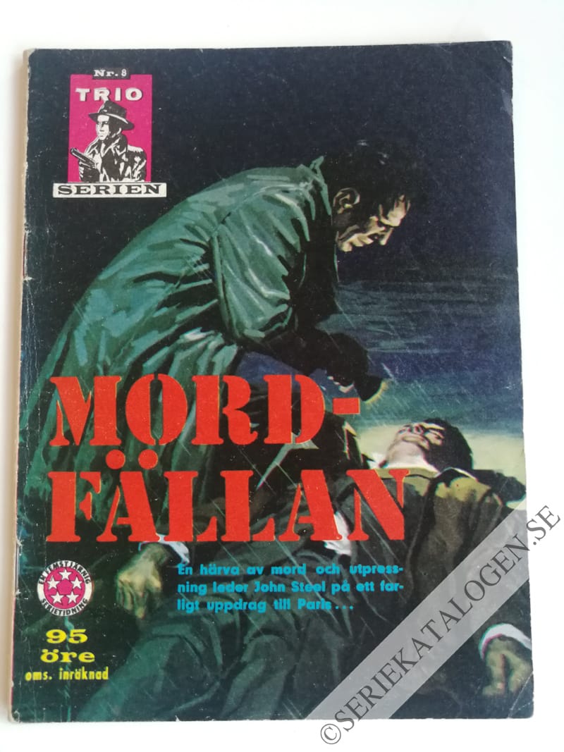 Framsida på Trio-serien Mordfällan (1964)