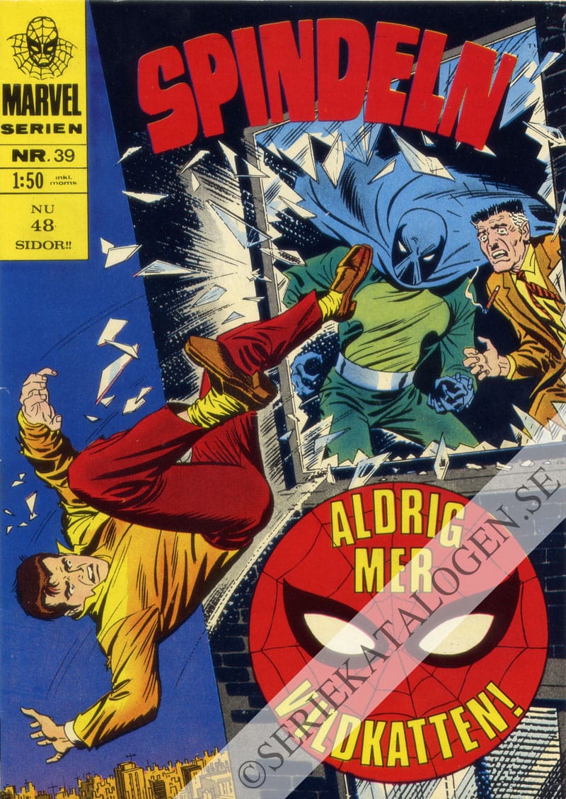 Framsida på Marvelserien Aldrig mer Vildkatten! (1970)