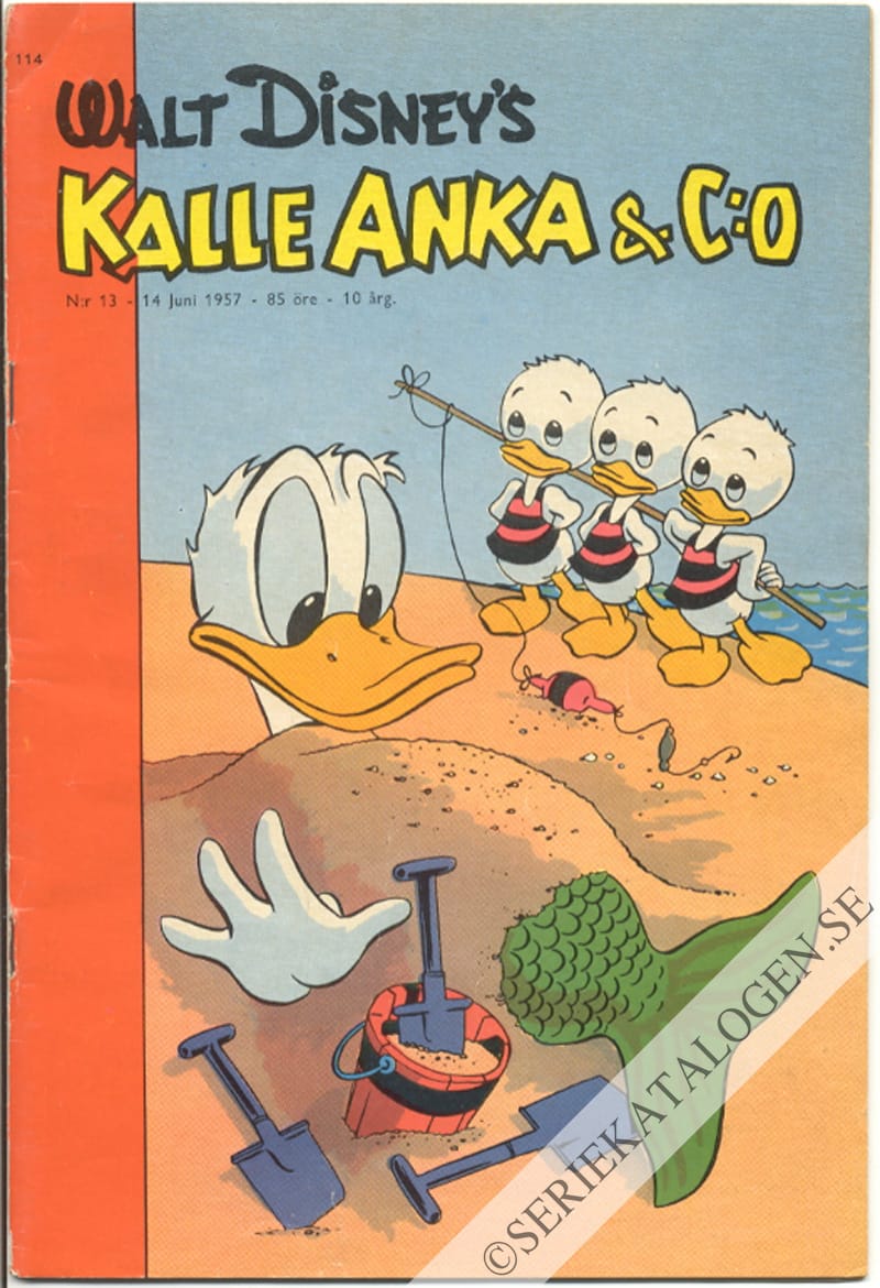 Framsida på Kalle Anka & C:o #13 (1957)