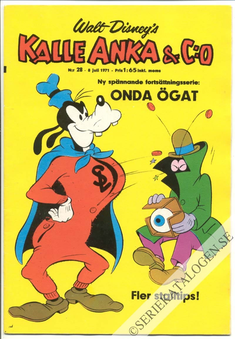 Framsida på Kalle Anka & C:o #28 (1971)