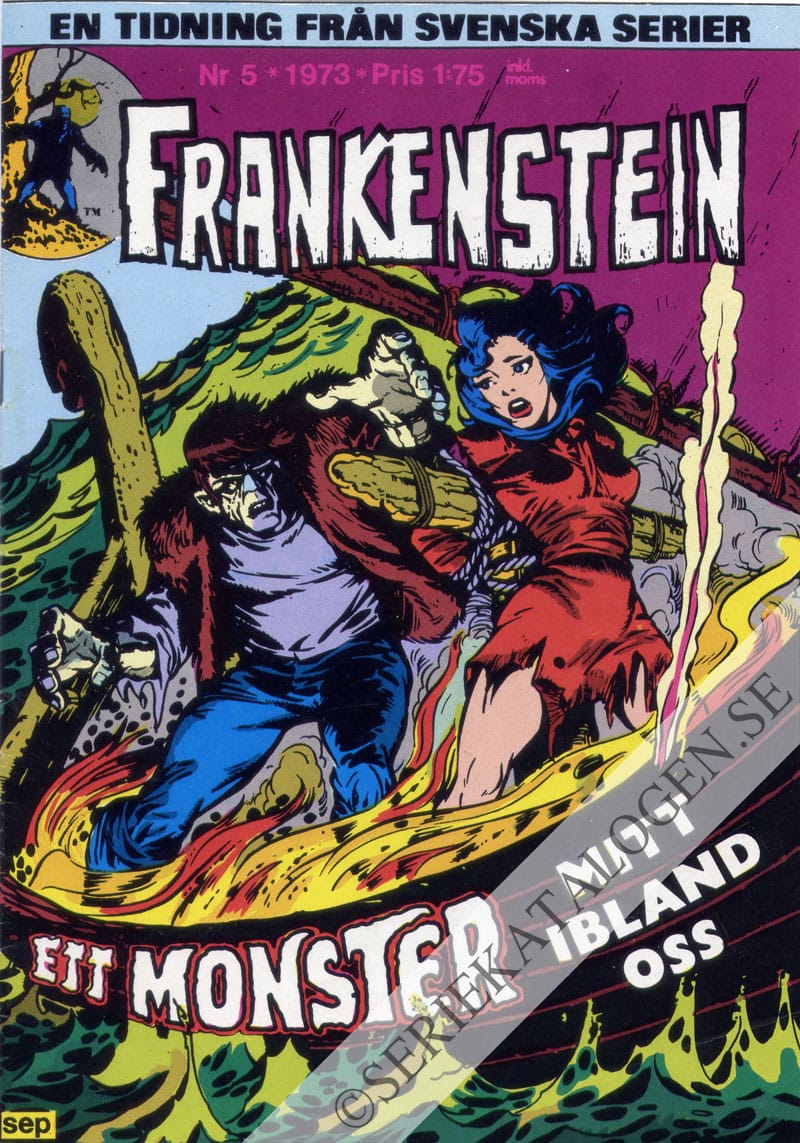 Framsida på Frankenstein #5 (1973)