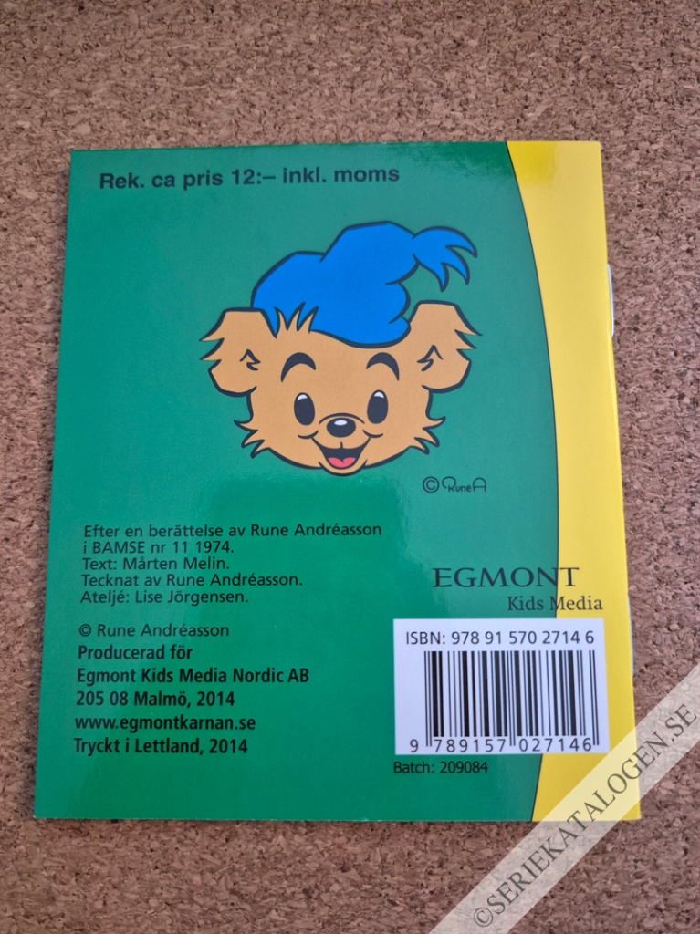 Baksida på Bamse i farligt vatten (2014)