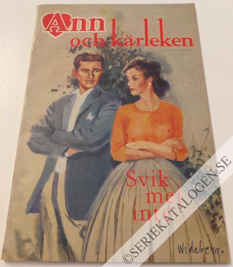 Framsida på Ann och kärleken Svik mej inte (1961)