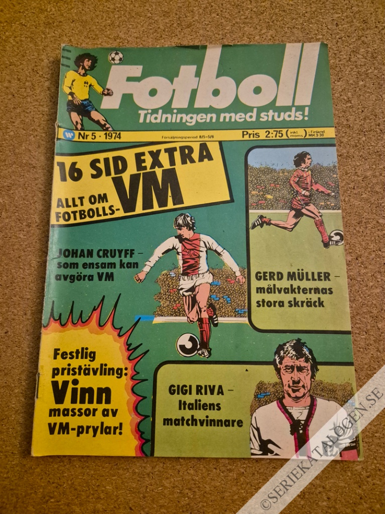 Framsida på Fotboll #5 (1974)
