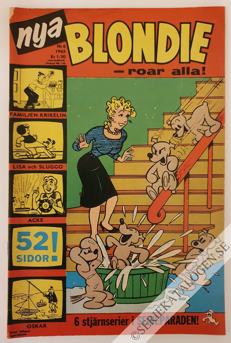 Framsida på Blondie #6 (1965)