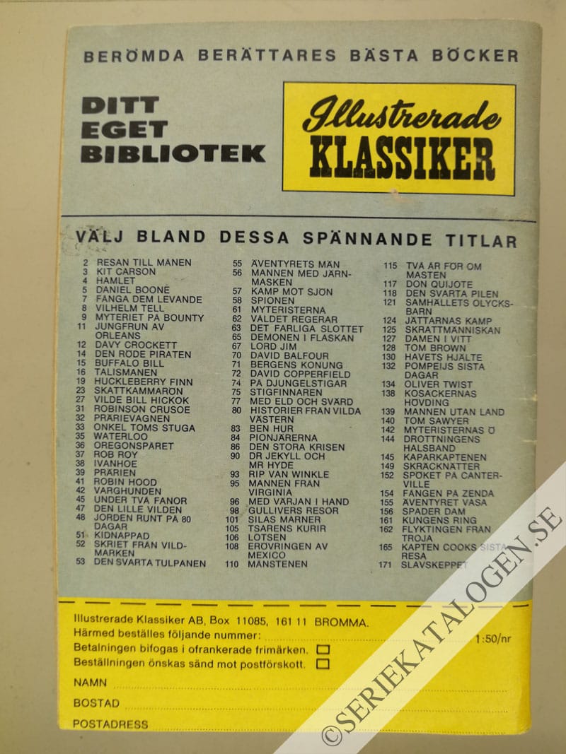 Baksida på Kidnappargruppen (1970)