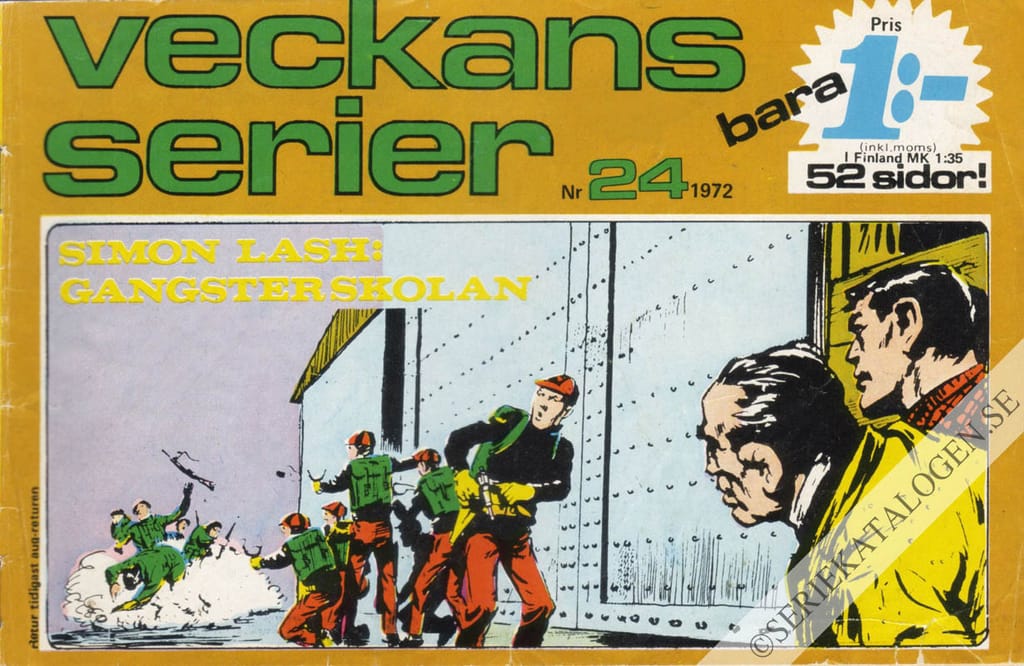 Framsida på Veckans serier #24 (1972)