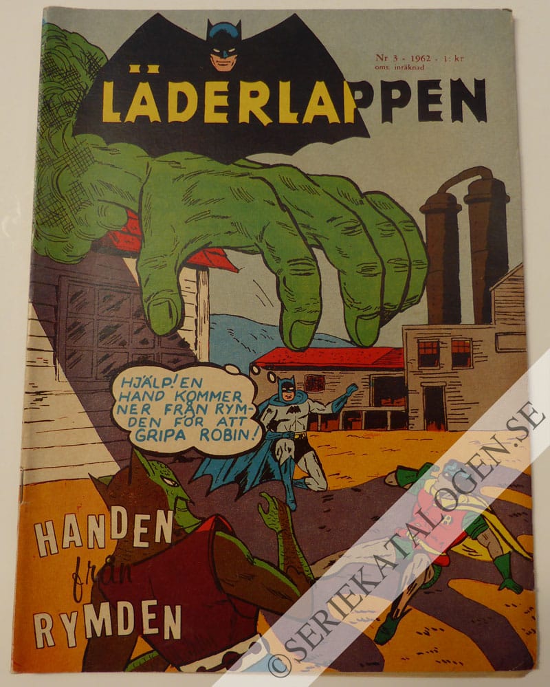 Framsida på Läderlappen och Robin #3 (1962)