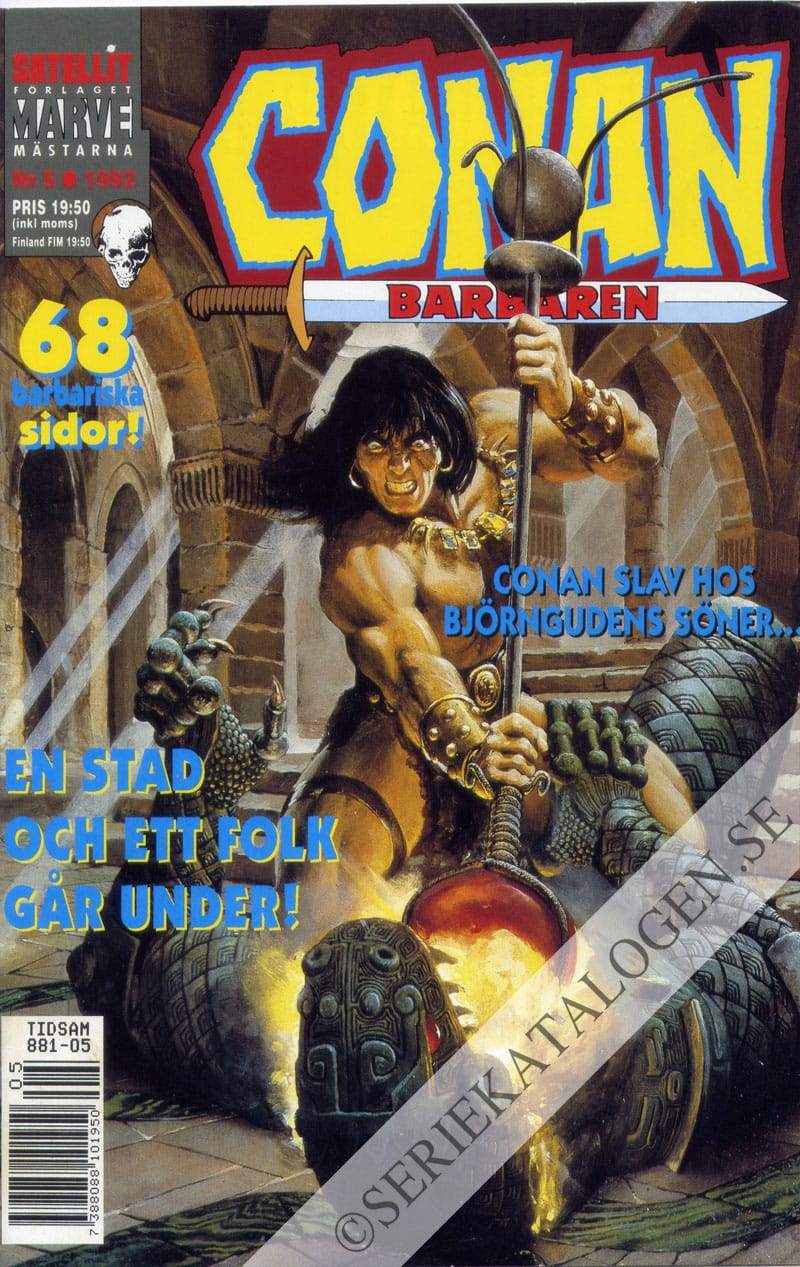 Framsida på Conan barbaren #5 (1992)