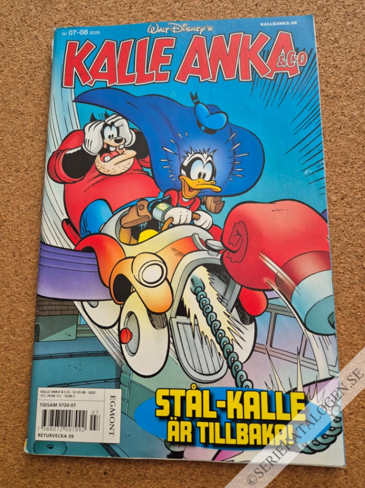 Framsida på Kalle Anka & C:o #7-8 - Stål-Kalle är tillbaka! (2025)