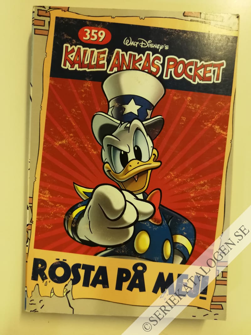 Framsida på Kalle Ankas pocket #359 - Rösta på mej! (2009)