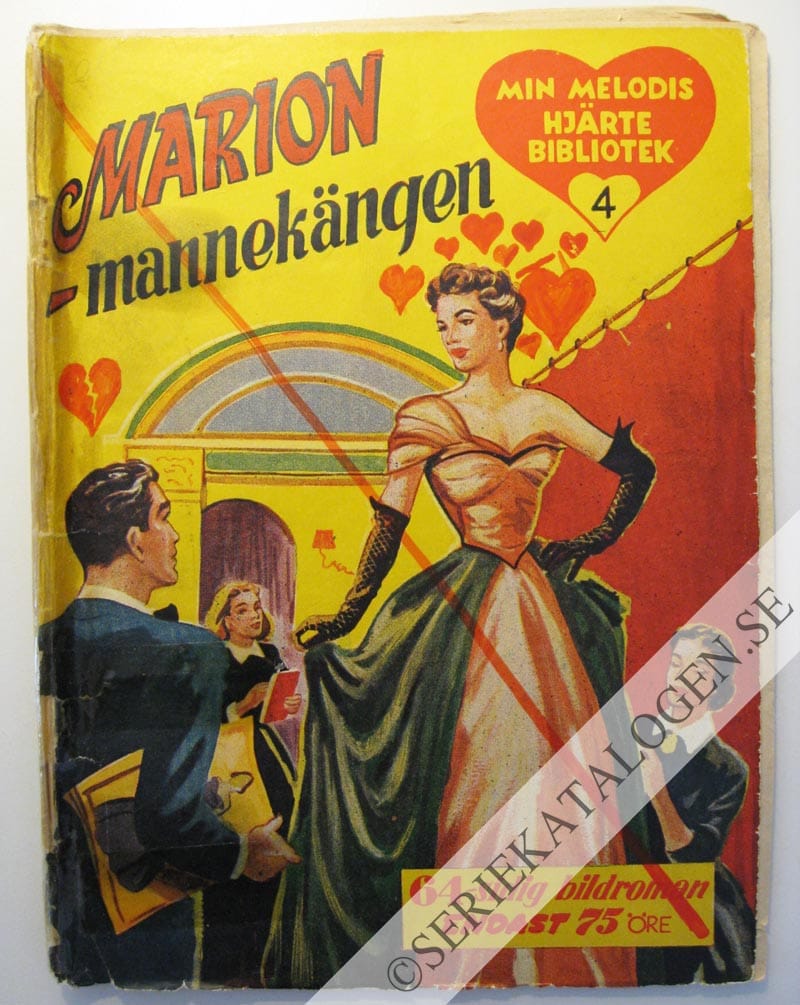 Framsida på Min melodis hjärtebibliotek Marion - mannekängen (1953)
