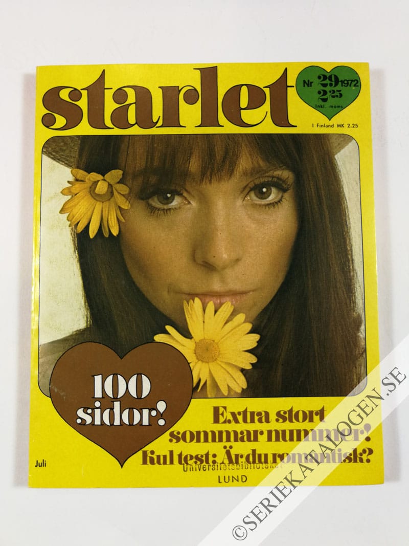 Framsida på Starlet #29 (1972)