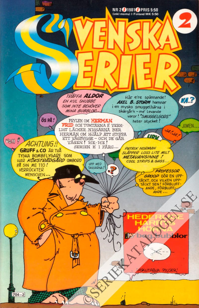 Framsida på Svenska serier #2 (1981)