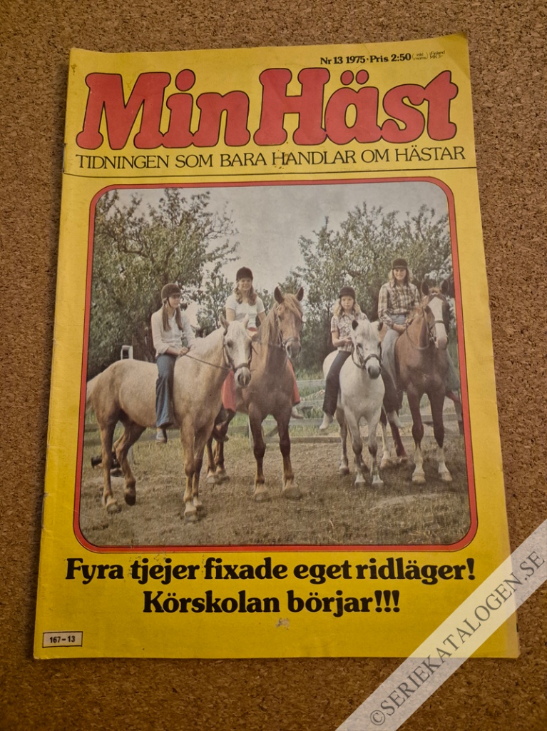 Framsida på Min häst #13 (1975)