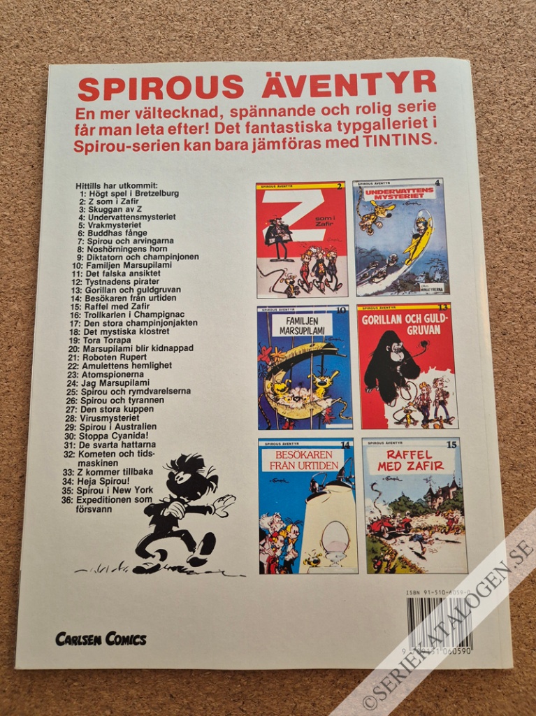 Baksida på Tystnadens pirater/Quick Super (1990)