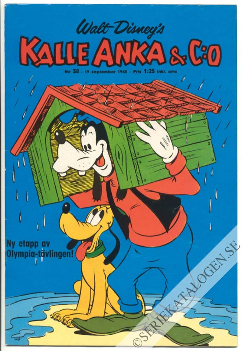 Framsida på Kalle Anka & C:o #38 (1968)