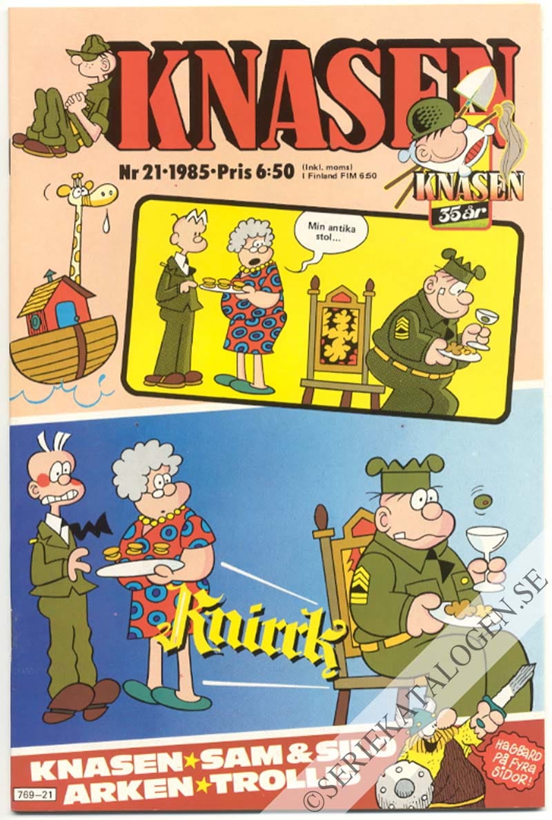 Framsida på Knasen #21 (1985)