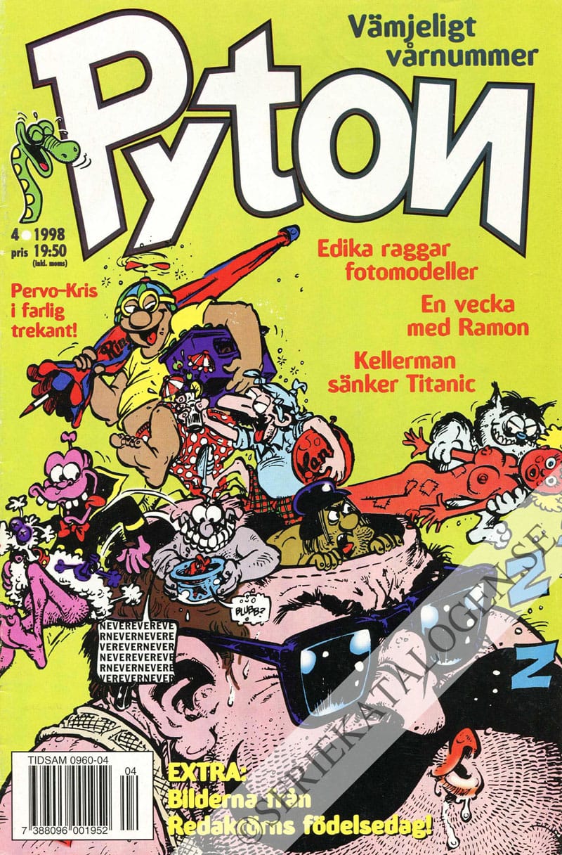 Framsida på Pyton #4 (1998)