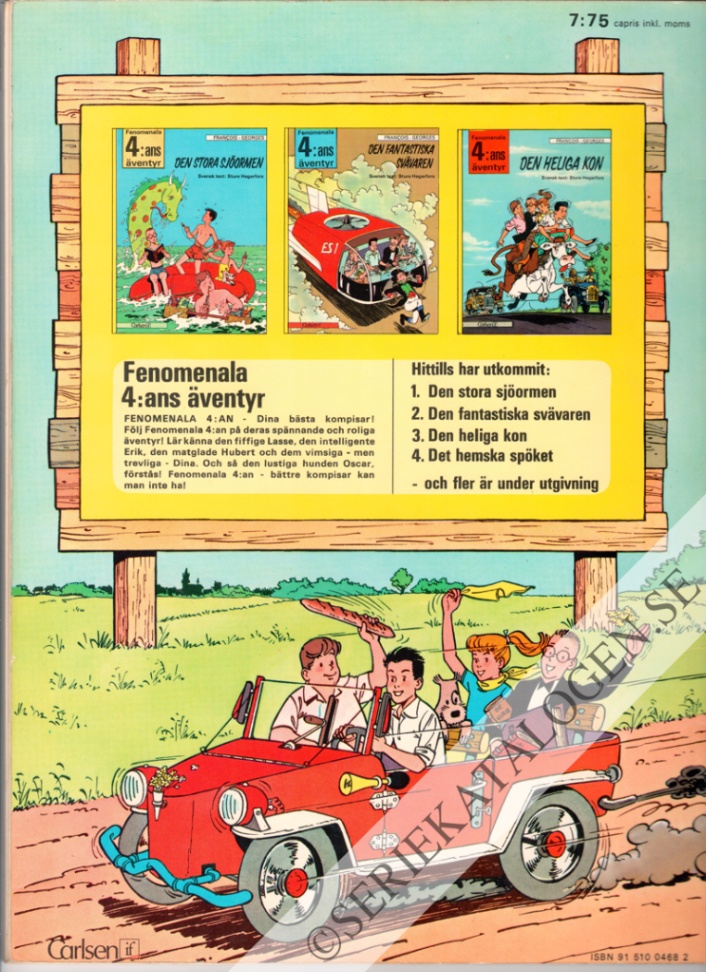Baksida på Det hemska spöket (1974)