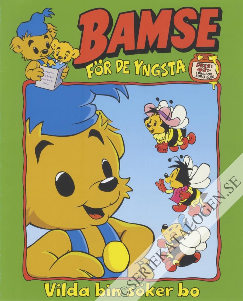 Framsida på Bamse för de yngsta #4 - Vilda bin söker bo (2023)