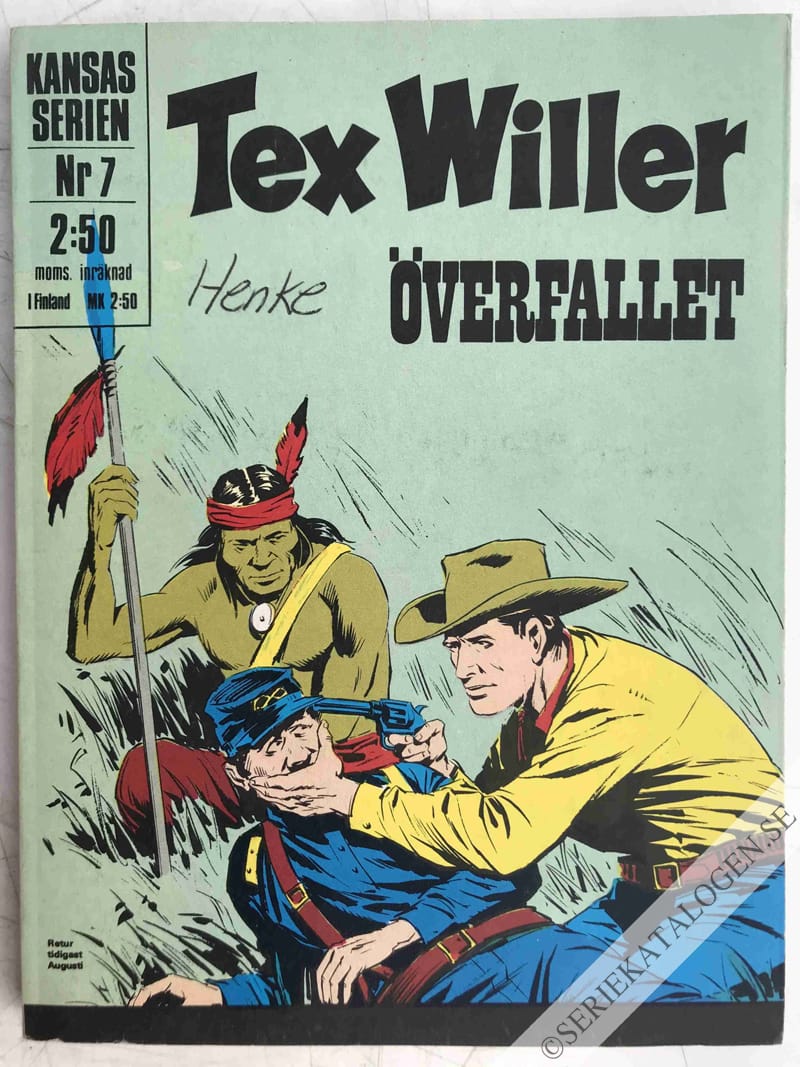 Framsida på Kansasserien Överfallet (1972)