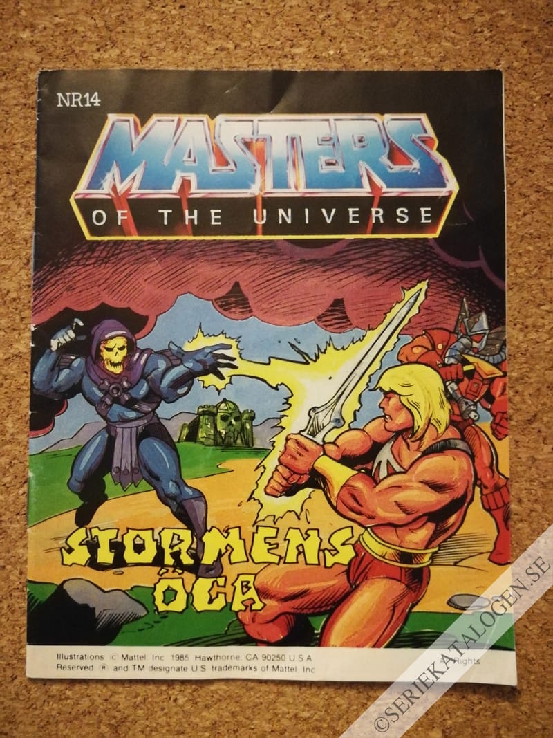 Framsida på Masters of the universe Stormens öga (1985)