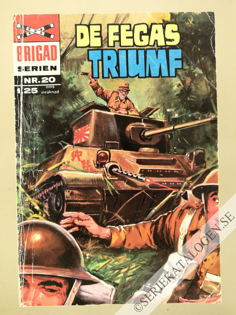 Framsida på Brigadserien De fegas triumf (1968)