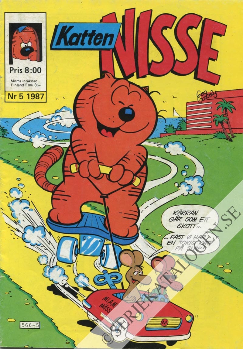 Framsida på Katten Nisse #5 (1987)