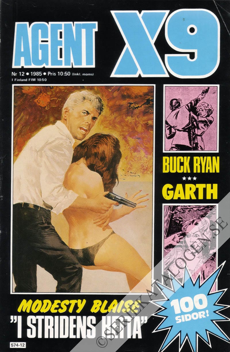 Framsida på Agent X9 #12 (1985)