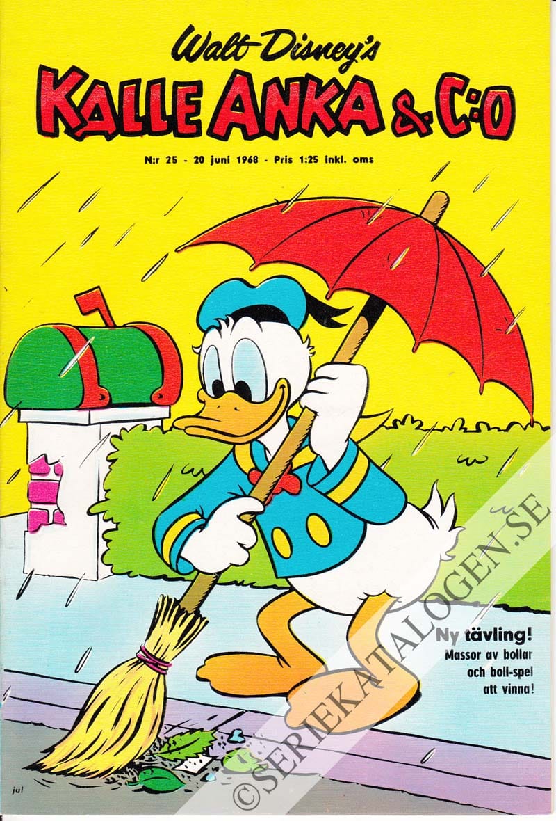 Framsida på Kalle Anka & C:o #25 (1968)