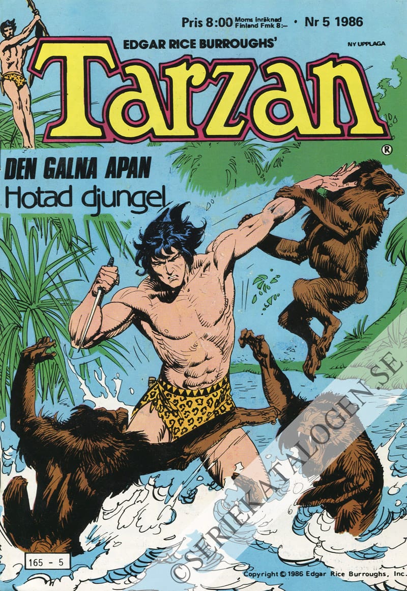 Framsida på Tarzan #5 (1986)