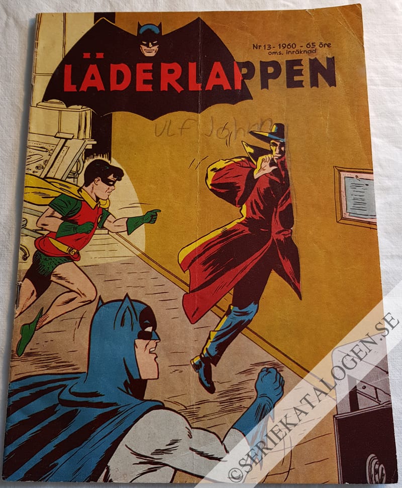 Framsida på Läderlappen och Robin #13 (1960)