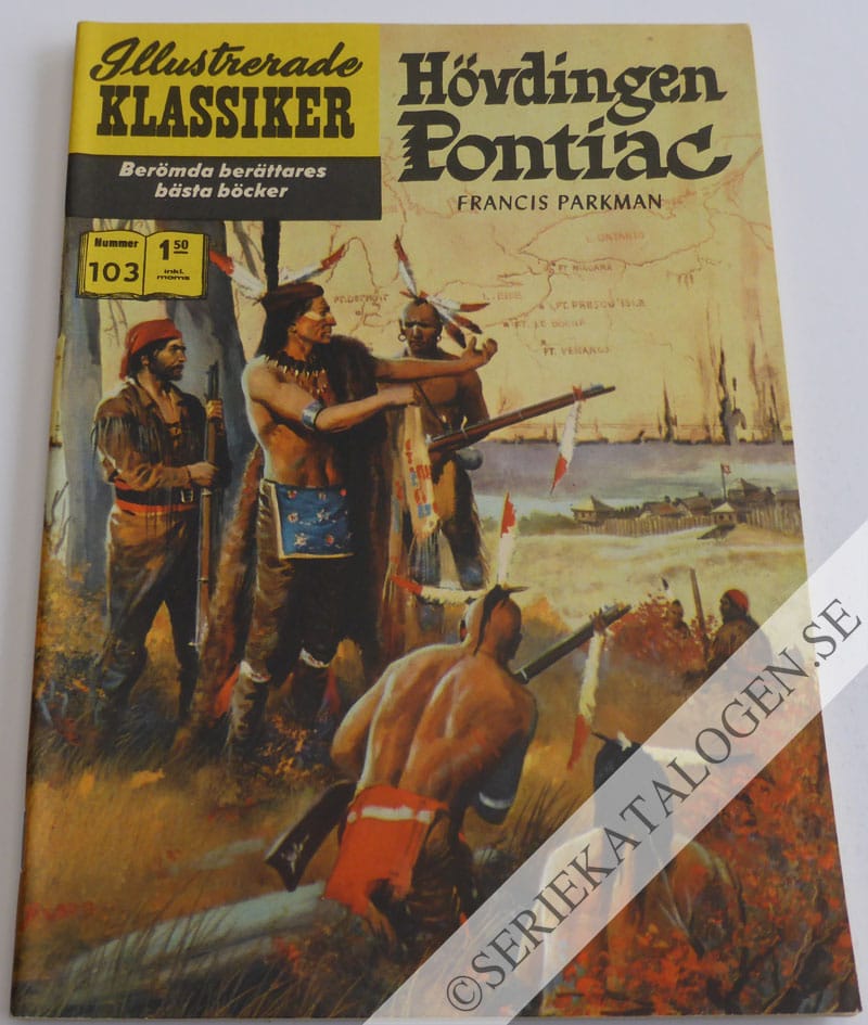 Framsida på Illustrerade Klassiker #103 - Hövdingen Pontiac (1960)