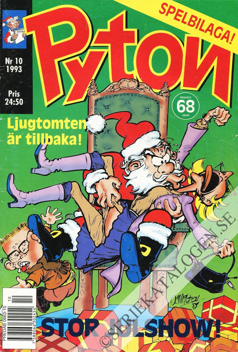 Framsida på Pyton #10 (1993)