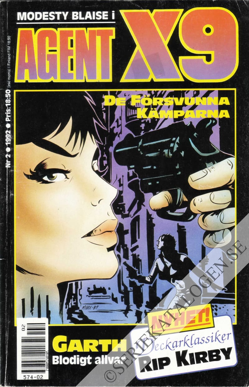 Framsida på Agent X9 #2 (1992)
