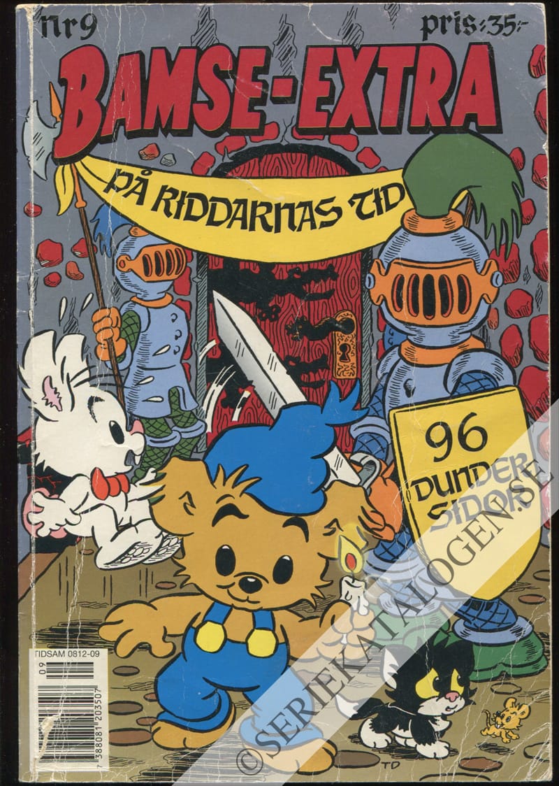 Framsida på Bamse-extra På riddarnas tid (1998)