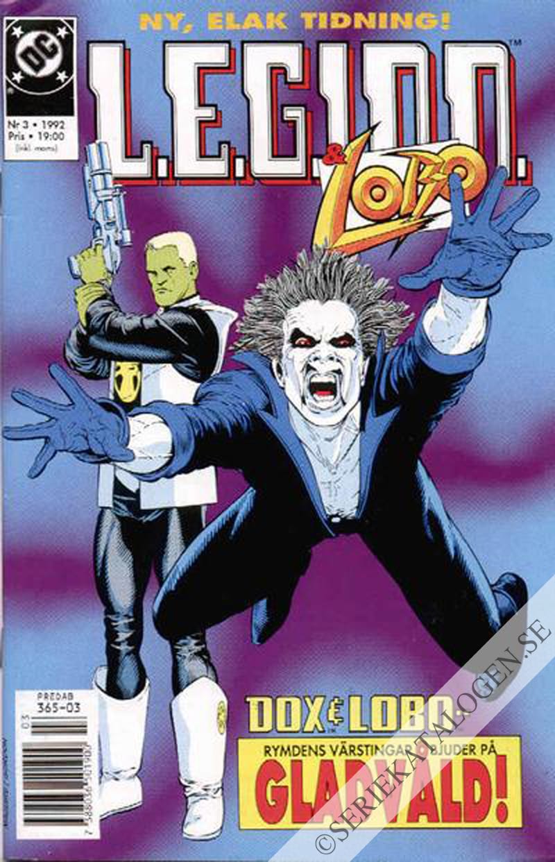 Framsida på L.E.G.I.O.N. & Lobo #3 (1992)