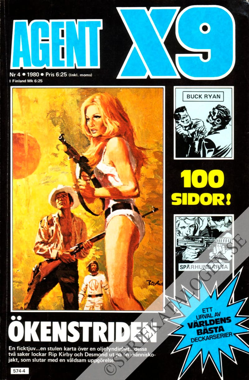 Framsida på Agent X9 #4 (1980)