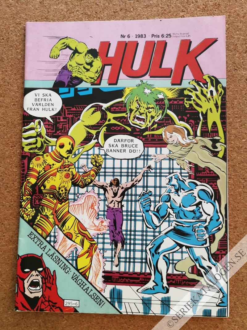 Framsida på Hulk #6 (1983)