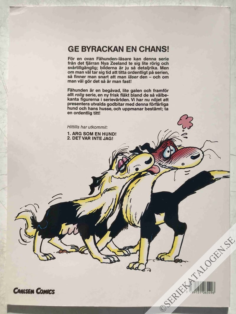 Baksida på Det var inte jag! ...och förresten var det inte meningen (1992)