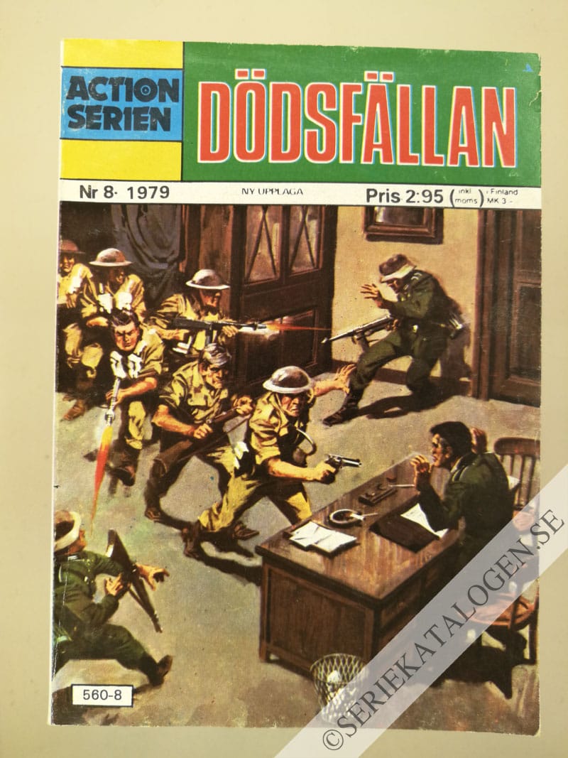 Framsida på Actionserien Dödsfällan (1979)