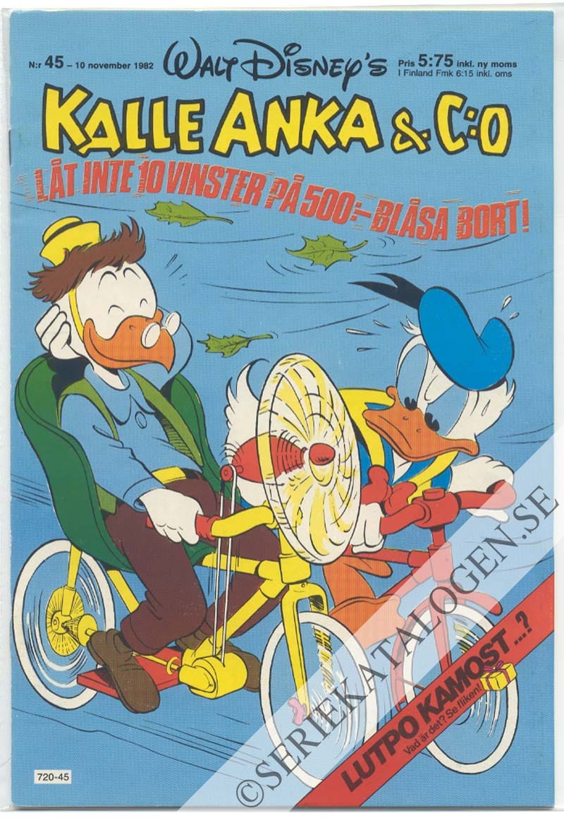 Framsida på Kalle Anka & C:o #45 (1982)
