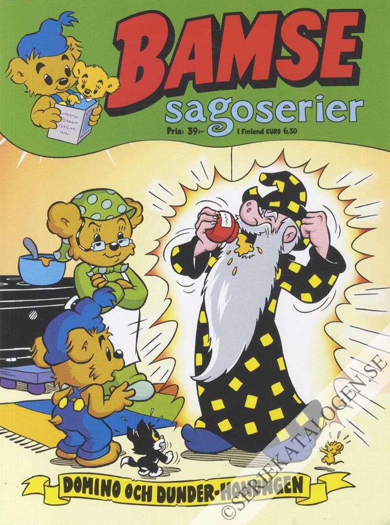 Framsida på Bamse-extra Bamse sagoserier - Domino och dunder-houngen (2020)