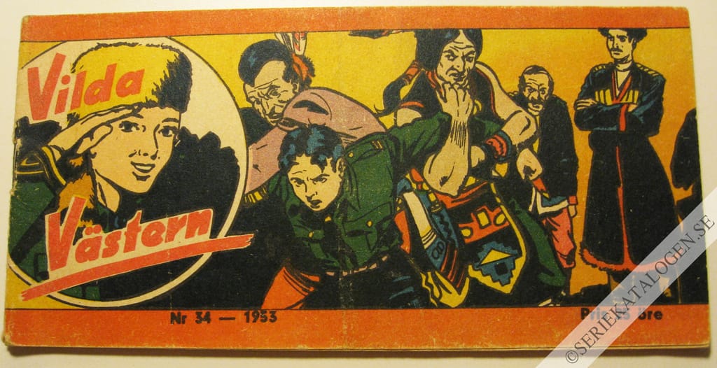 Framsida på Vilda Västern #34 (1953)