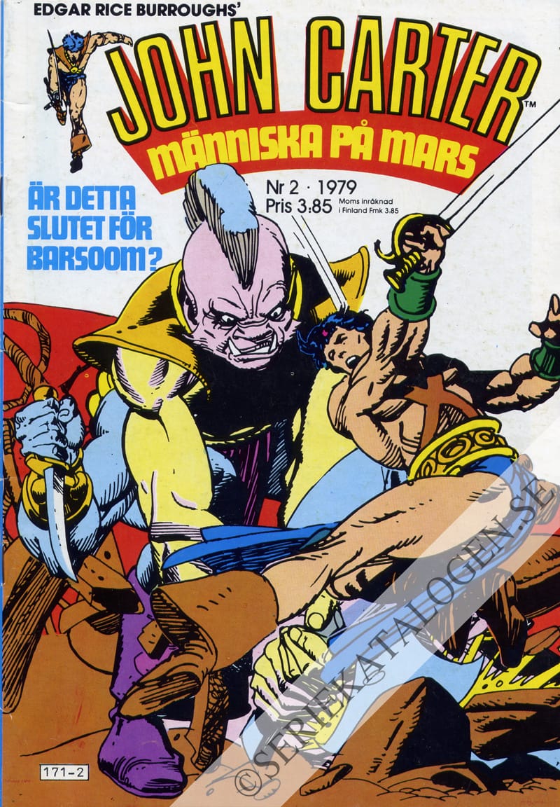 Framsida på John Carter Är detta slutet för Barsoom? (1979)